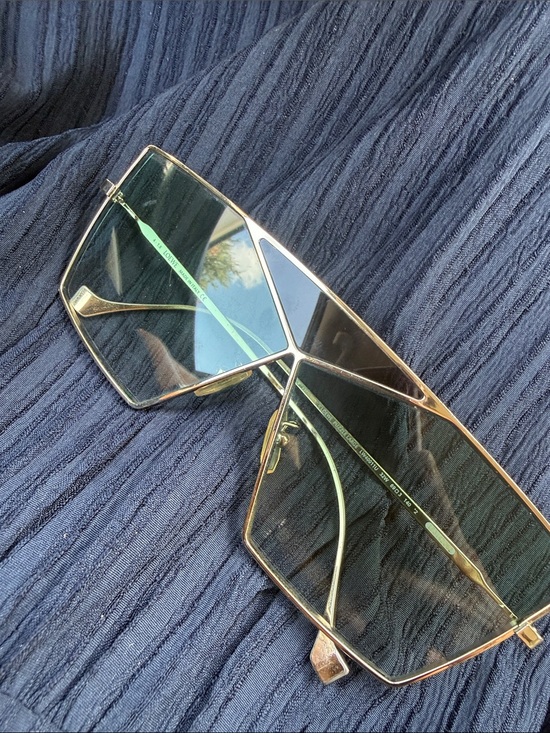 Loewe Accessories - Authentic Loewe Gold Frame Oversized Shield Sunglasses - Women Accessories